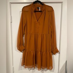 Beautiful tiered long sleeve dress